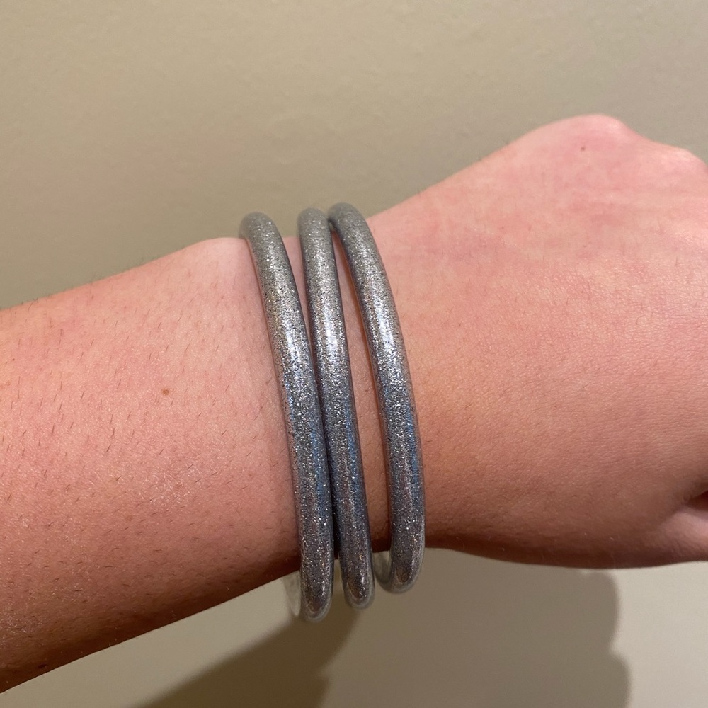 Silver Stackable bangles - Picture 5 of 7